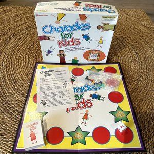 Vintage Charades for Kids Pressman 3 to 6 Players